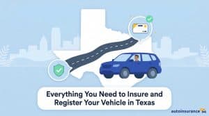 graphic of a road across a texas map