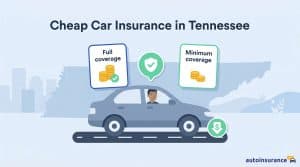 graphic of a car with tennessee in the background