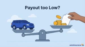 graphic of a car and coins on a scale