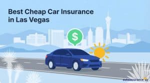 graphic of a car with the las vegas skyline in the background