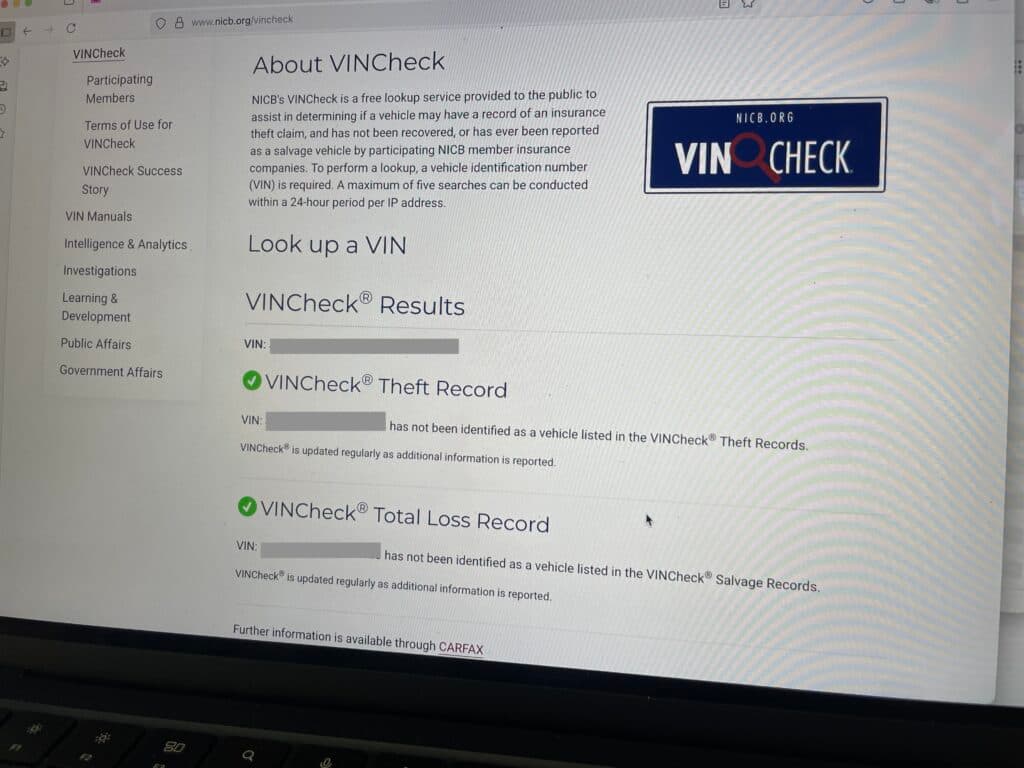 Florida Vincheck Best VIN Check Options | AutoInsurance.com