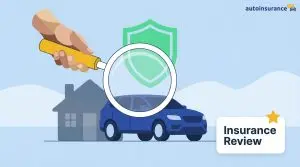 graphic of a car with a magnifying glass in front of it