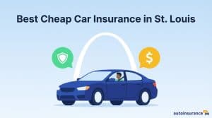 graphic of a car in front of the st. louis arch