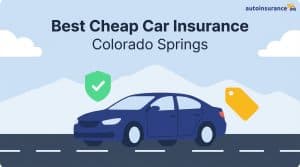 graphic of a car on a highway with mountains behind it