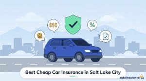 graphic of a car with icons above it