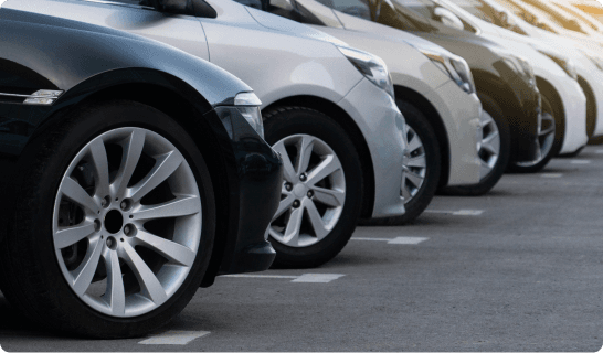 Cars parked next to each other